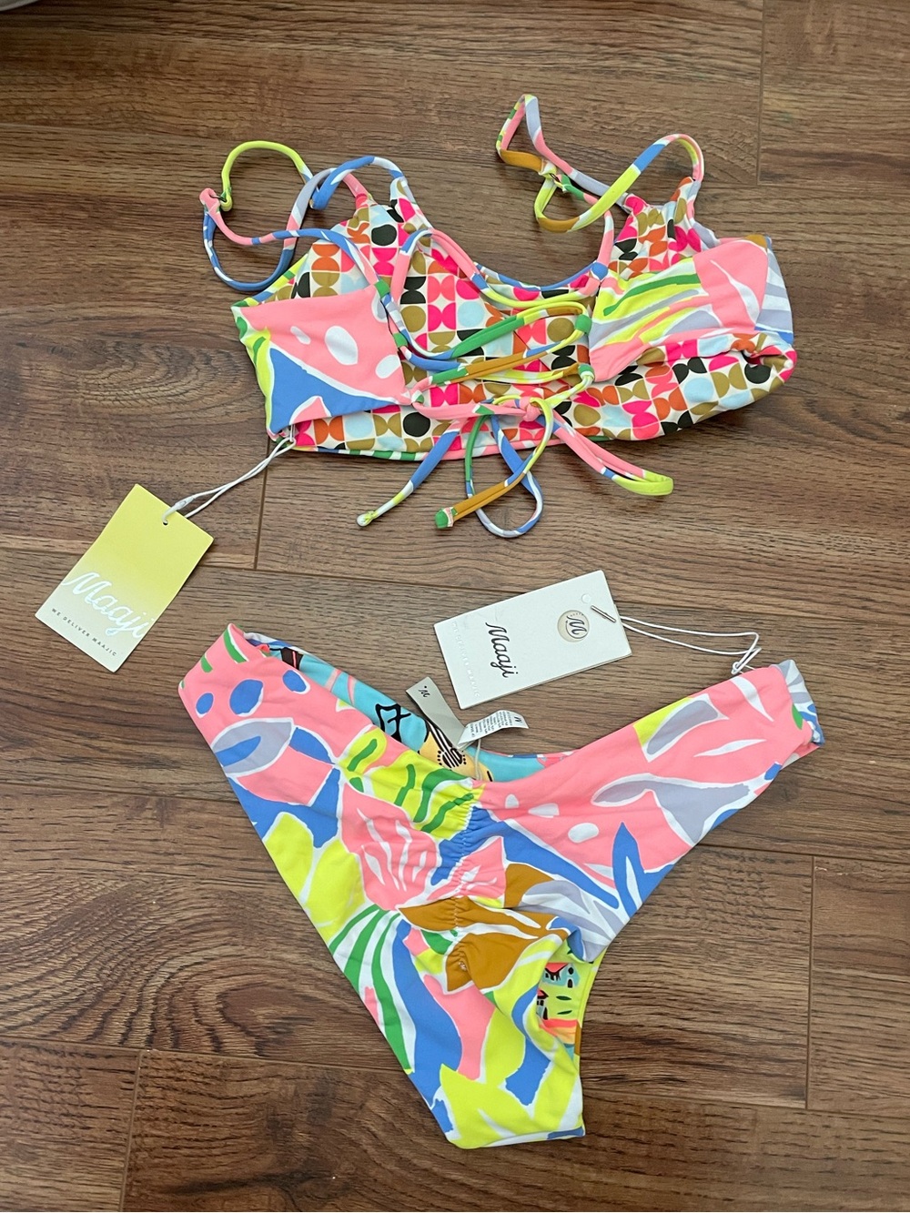 Maaji reversible colorful bikini